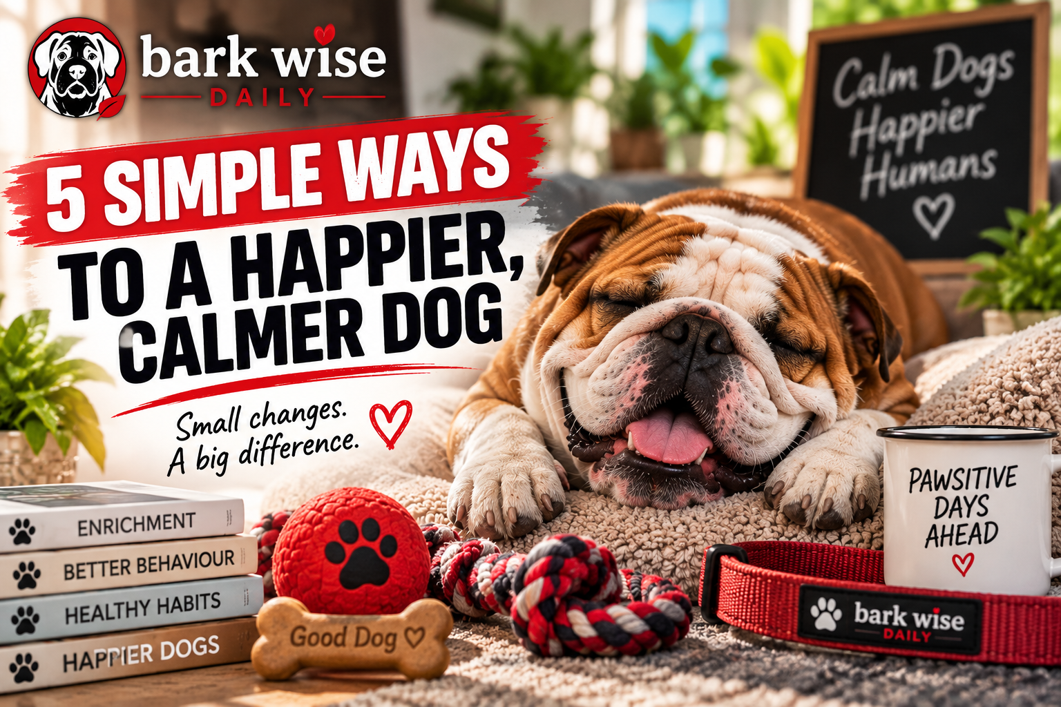 5 Simple Ways to Help Your Dog Feel Calmer at Home