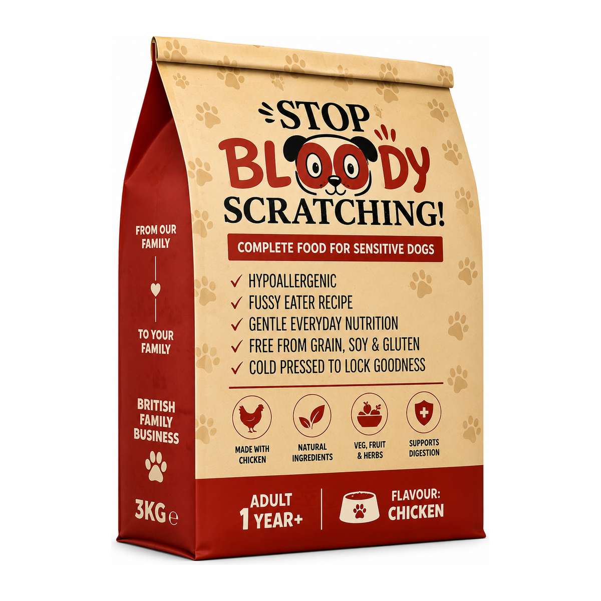 Stop Bloody Scratching — Sensitive Adult Dry Food